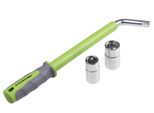 Chiave Telescopica Con 2 Bussole 17-19 E 21-23 Mm, Crv, Gommata