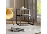 Tavolino 'Raahe' Con Ripiano In Acciaio 50 X 45 X 40 Cm Nero
