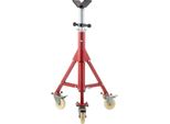 Succebuy Pipe Stand, Cavalletto Per Tubi Con Testa A V Regolabile Da 28 A 52 Pollici, Capacità Di 882 Lb Con Rotelle, Supporto Portatile Per Tubi In Acciaio Da 1/8 A 12 Pollici