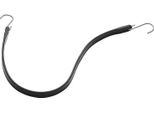Succebuy Corda Elastica Piatta Da 24 Pollici, Fettuccia Nera Da 20 Mm Per Impieghi Gravosi Con Ganci A S In Acciaio, Corda Elastica Da 10 Pezzi Per Carichi, Teloni, Camion E Tende