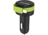 Realpower Realpower 257637 Caricatore Per Dispositivi Mobili Universale Nero, Verde Accendisigari Auto