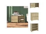 Vidaxl Credenza 2 Pezzi Sonoma In Legno Di Quercia - Credenze