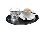 Aps 84251 Aps Serviertablett Kaffeehaus, Oval, Melamin Schwarz