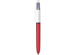 Bic Biro Retrattile 4Colours Shine Larghezza Linea: 0,32 Mm Rosso / Bianco