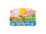 Bigjigs Baby Scheda Motoria In Legno Fiori