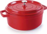 Lacor 25928 Pentola Rossa Per Arrosti 28 Cm, Alluminio Fuso