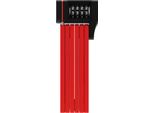 Abus Bordo Ugrip 5700C Sh Serratura Pieghevole Con Staffa - Serratura Per Bicicletta Con Codice A Combinazione E Barre Spesse 5 Mm - Livello Di Sicurezza Abus 7 - 80 Cm - Rosso
