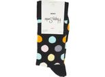 Calzini Del Marchio Happy Socks Del Modello Big Dot Sock Nero