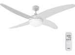 Ventilatore Da Soffitto Con Luce Edm 33806 Caspio Bianco 60 W