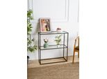 Skye Decor, Berra - Black, Cassettiera, Credenza, Nero, Vetro, 80 X 85 X 30 Cm