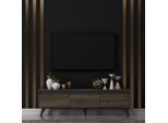 Skye Decor, Century - Walnut, Supporto Per Tv, 100 % Melamin Coated Slipboard, Noce, 150 X 30 X 45 Cm