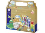Staedtler® 61 C2 Set Per L'artigianato Colori A Dita Noris® Junior - 4 Colori, Forbici E Libretto Per L'artigianato