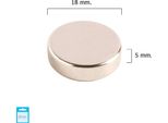Magnete Rotondo Al Neodimio Wolfpack 18X5 Mm. (Confezione Blister 1 Pezzo)