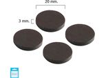 Wolfpack Linea Profesionale - Magnete In Ferrite Ø 20X3 Mm (Blister 4 Pezzi)