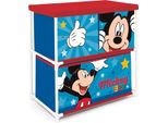 Arditex WD14918 Mensola Disney Mickey Con 3 Contenitori In Tessuto, 53 X 30 X 60 Cm