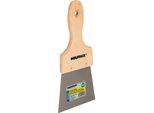 Spatola Per Soffitto Manico In Legno Lama In Acciaio 90 X 100 Mm. Spatola Per Gesso, Spatola Per Pittori, Coltello Per Stucco, Spatola Per Cartongesso, Ecc.