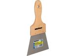 Spatola Per Soffitto Manico In Legno Lama In Acciaio 90 X 120 Mm. Spatola Per Gesso, Spatola Per Pittori, Coltello Per Stucco, Spatola Per Cartongesso, Ecc.
