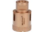 Corona Diamantata Per Smerigliatrice Ø 40 Mm. Attacco Filettato M14. Taglio A Secco