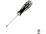 Cacciavite Torx Inviolabile In Acciaio S2 Manico In Tpr Bimateriale. Dimensioni T09 X Ø 3,0 X 75 Mm.