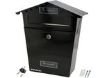 Cassetta Postale Garden House Nera 125 X 330 X 65 Mm.