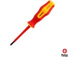 Cacciavite Phillips Isolato, Vde 1.000 V. Dimensione Ph 1 - 4,5 X 80 Mm. Cacciavite Cacciavite Di Sicurezza Per Elettricisti