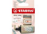 Stabilo 26365 Stabilo Evidenziatore Boss Mini Naturevibes, Scatola Da 3
