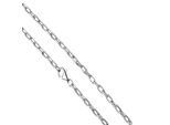 Collierkettchen Vivance "925/- Sterling Silber Weiß Gliederkette 50 Cm", Weiß, Halsketten, Damen, 50Cm, Silber 925 (Sterlingsilber), L: 50 B: 3Mm, Glitzernd, B:3Mm