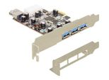 Delock Pci Expr Card 3X USB3.0 Ext + 1X USB3.0 Int +Lowprofi