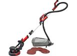 Levigatrice Per Cartongesso Professionale Wiltec 750 W, Levigatrice Per Pareti, Levigatrice Per Soffitti Con Disco Di Levigatura Da 225 Mm, Levigatrice A Collo Lungo Con Aspirazione Della Polvere, Accessori E Asta Telescopica