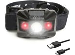 Luce Frontale CEL-TEC HL150R/ 3W/ 150 Lumen/ Led/ IPX5/ Ricaricabile/ Nero
