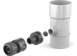 Bryza Collettore Per Acqua Piovana Ø 90 Mm Con Filettatura Da 1", Bianco Ral 9010"