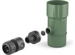 Bryza Collettore Per Acqua Piovana Ø 90 Mm Con Filettatura Da 1", Verde Ral 6020"