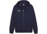 Puma Teamgoal Felpa Con Cappuccio Full Zip Uomo - Navy