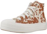 Sneakers Del Marchio Converse Del Modello Chuck Taylor All Star Lift Platform Animal Print Animal Print