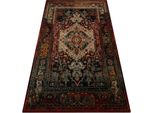 Tappeto Di Lana Polonia Alhambra Ornamento, Cadre Rubino Rosso 200X300 Cm