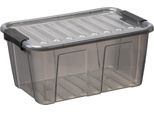 Plast Team 22380804 Plast Team Storage Box Home Box, 8,0 Litri, Grigio-