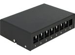Delock Pannello Patch Keystone 8 Porte Nero