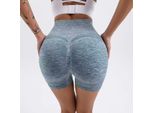 Leggings Corti Push Up - Blu Chiaro/L KP15677