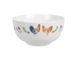 Ciotola Per Zuppa Clayre & Eef 500 Ml Gallo In Vetroceramica Bianca