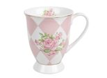Tazza Clayre & Eef 300 Ml Rosa Bianco In Porcellana Roses