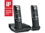 Gigaset Comfort 550A Duo Cordless DECT Analoges Telefon mit Anrufbeantworter Schwarz