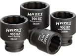 Hazet Set Di Trasmissione, Albero Motore, Semiasse 900SZ/4 Quadrato Cavo 12,5 Mm (1/2 Pollice) Profilo Di Trazione Doppio Esagono Esterno 24 - 36 Numero Di Utensili: 4