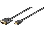 Goobay 51881 Adattatore Cavo Video 1,5 M Hdmi DVI-D Nero