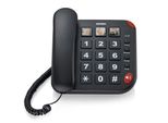 Brondi Bravo 15 Telefono Fisso Analogico Nero Con Vivavoce E Identificatore Chiamate