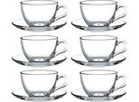 Pasabahce Set Di 6 Tazze Da Caffè Espresso Di Base 90Ml Set Di Caffè Trasparente