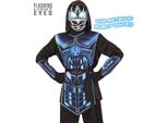 Costume Da Bambino Cyber Ninja Taglia 128-164Cm- Il Combattente Perfetto 164Cm - 14-16 Anni