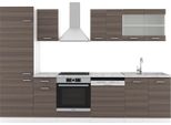 Vicco Cucina Componibile R-Line, 300 Cm Senza Piano Di Lavoro, Grigio Prezioso/Bianco