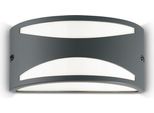 Applique Moderna Rex-3 Alluminio-Materie Plastiche Antracite 1 Luce E27