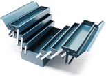 Cassetta Degli Attrezzi Wiltec 420X200X250 Mm In Acciaio Con 7 Scomparti, Cassetta Degli Attrezzi Resistente Con Maniglia, Cassetta Degli Attrezzi
