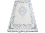 Tappeto Acrilico Mirada 5416 Blu ( Mavi ) Frange Azzurro 80X300 Cm